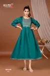 Skylar By Deecee Chanderi Roman Silk Anarkali Kurtis Suppliers In India